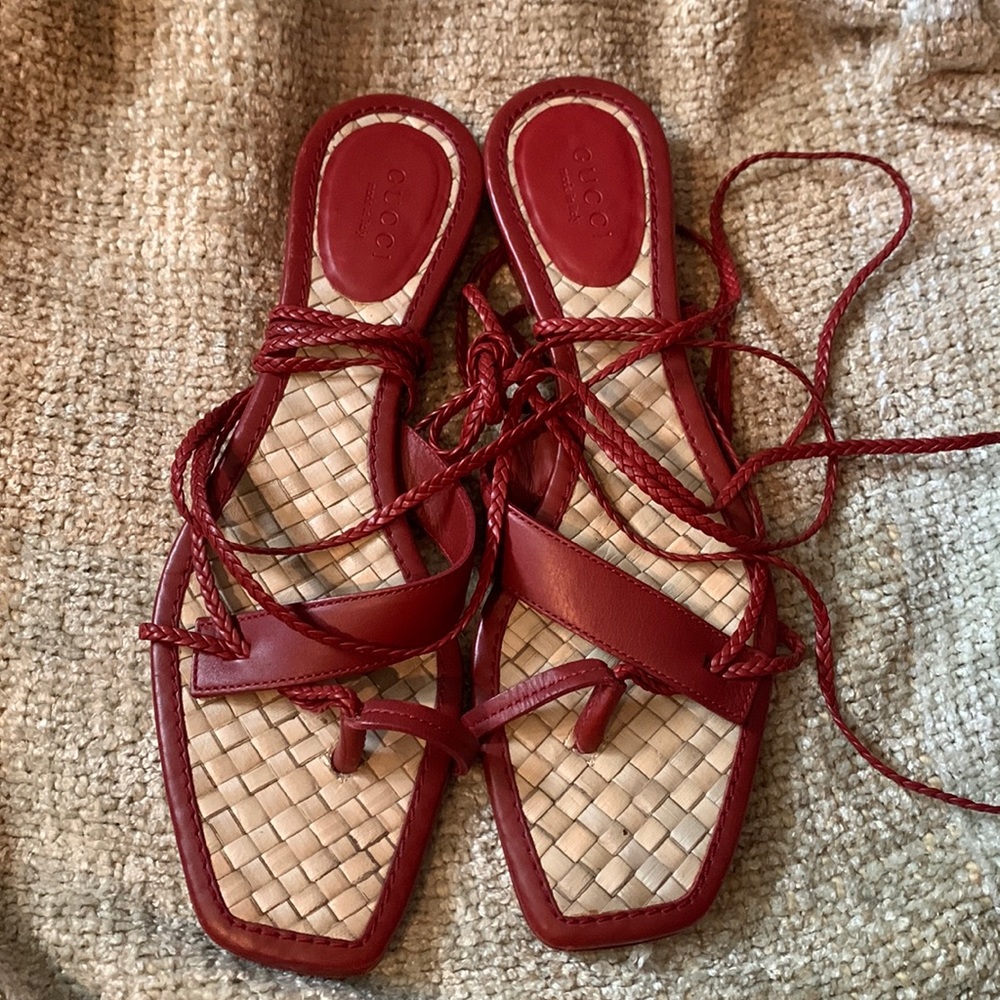 Gucci Lace-up Sandals